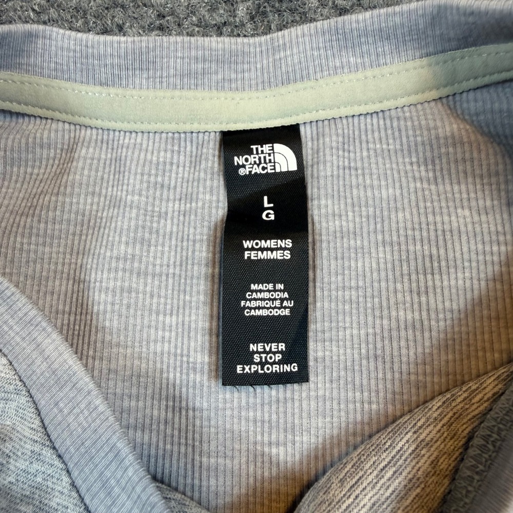 The North Face Womens Gray Heather Sleeveless Performance Tank Top Size Large - Picture 6 of 7